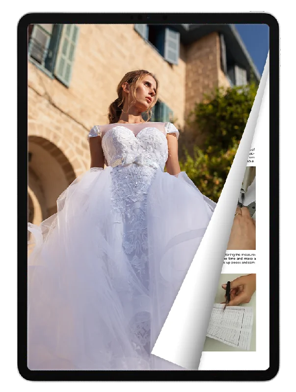 eBook: Wedding Dress with Detachable Full Skirt