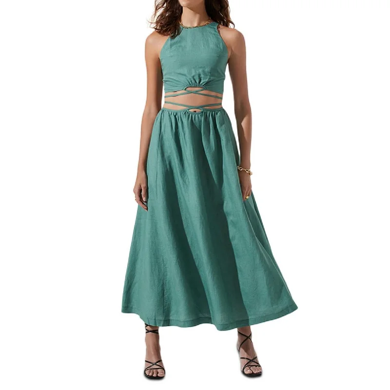 ASTR the Label Womens Strappy Long Maxi Skirt