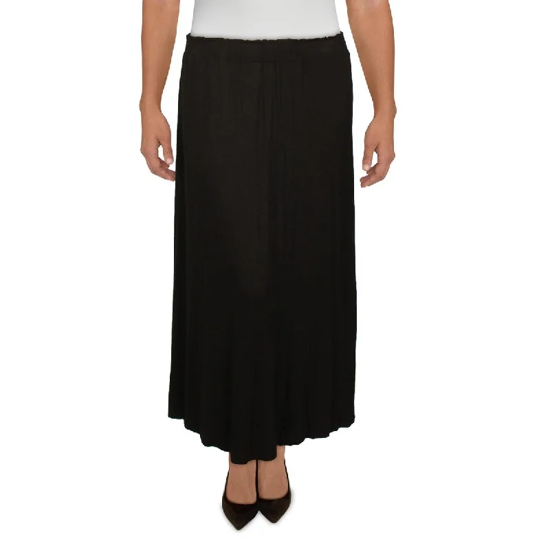 Coin 1804 Womens Plus Knit Pull On Maxi Skirt