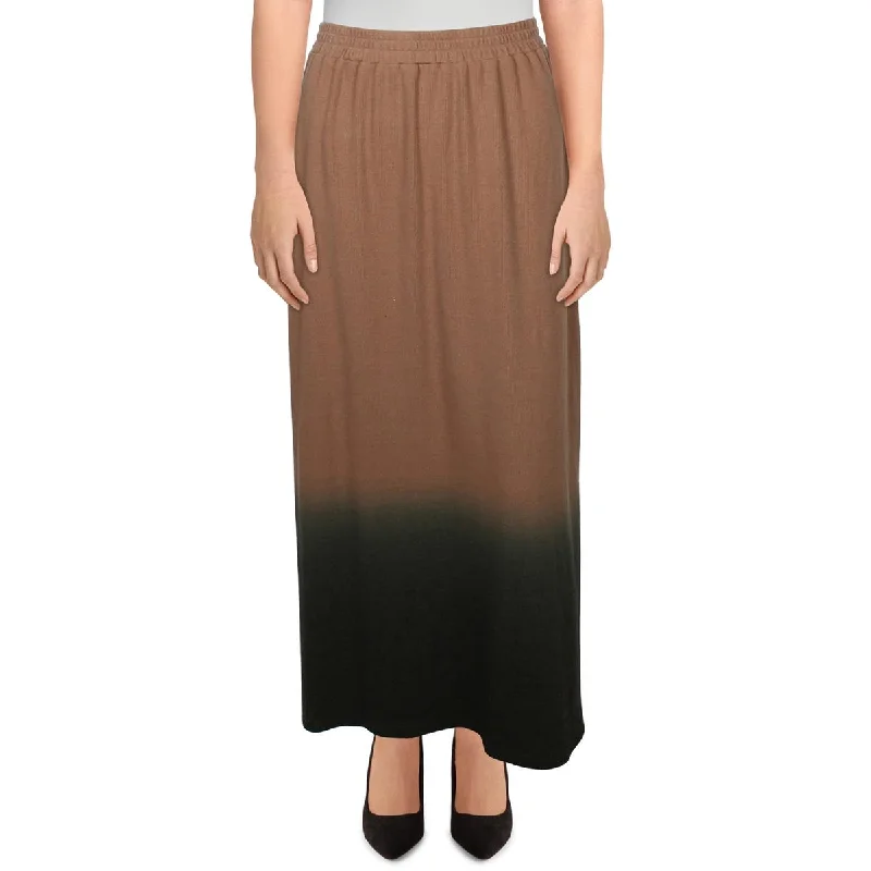 Yal Womens Ribbed knit Long Maxi Skirt